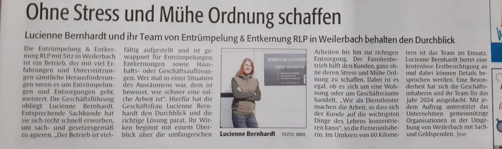 Entrümpelung RLP Rheinpfalz